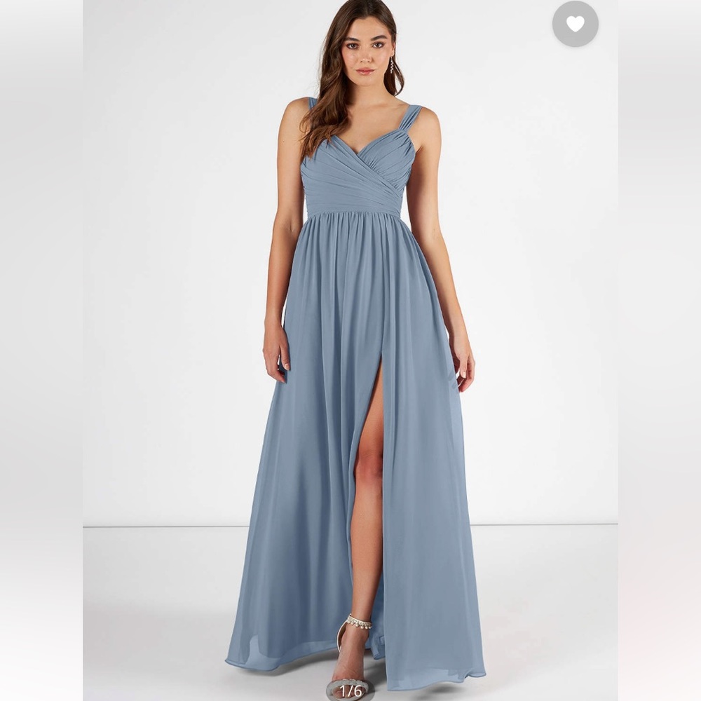 Blue Floor Length Dress